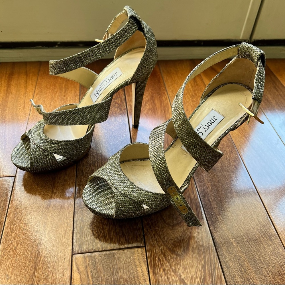 Jimmy Choo Kuki Wedding Pump Shoes 39 - Picture 7 of 15